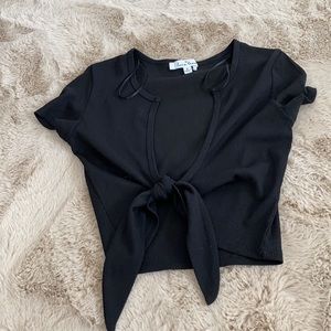 Black crop top